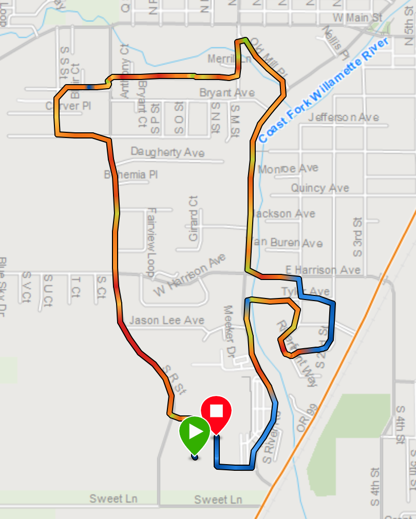 Jingle rush course map