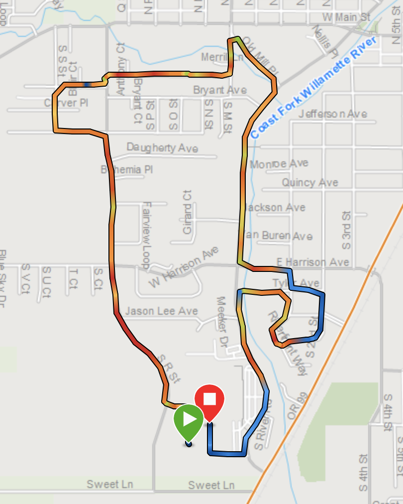 Jingle rush course map